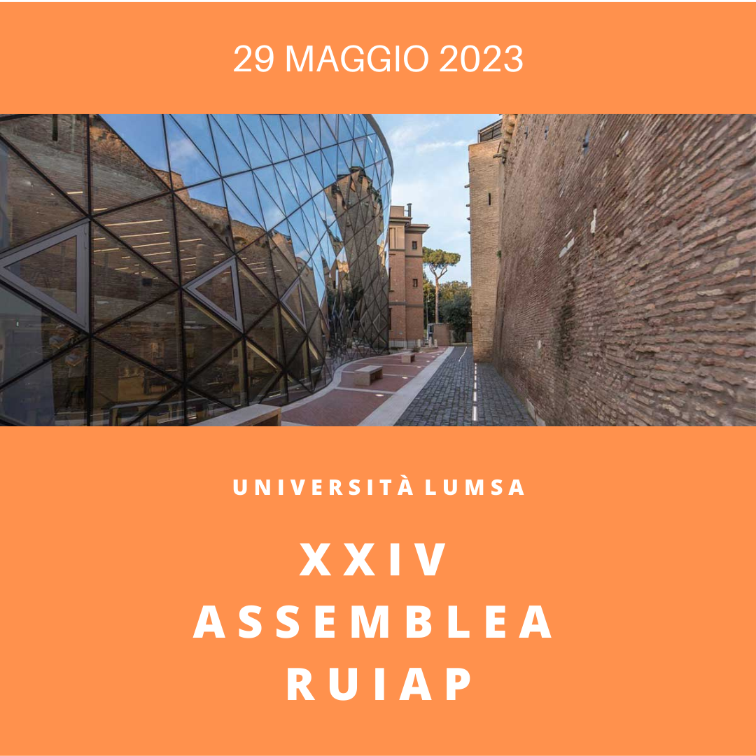 XXIV Assemblea Ruiap: 29.05.2023 a Roma