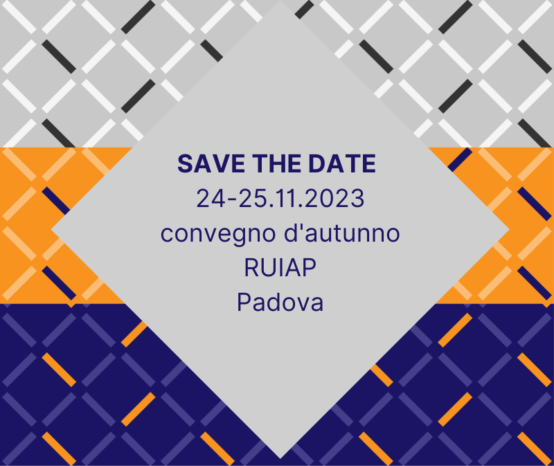 format SAVE THE DATE convegno